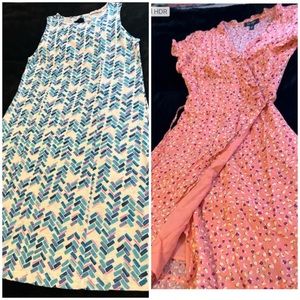 2 dress bundle. Size S. Fresh produce and Jessica Simpson, excellent condition